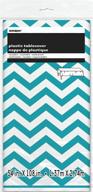 пластиковая скатерть teal chevron 108 логотип