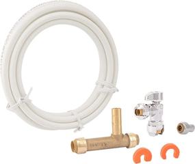 img 4 attached to 💧 SharkBite 25024 Installation Kit: Water Valve Shut Off for Fridge Ice Maker, Compression, Quarter Turn, Push-to-Connect, PEX, Copper, CPVC, PE-RT