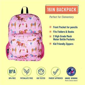 img 3 attached to 🎒 Sturdy and Versatile: Wildkin 600 Denier Polyester Adjustable Backpacks for All Your Needs