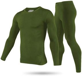 img 4 attached to 9M Ultra Thermal Underwear Fleece Sports & Fitness for Other Sports