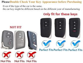 img 3 attached to 🔑 Mofei for Lexus Key Fob Cover TPU Case: Premium Shell Holder and Protector