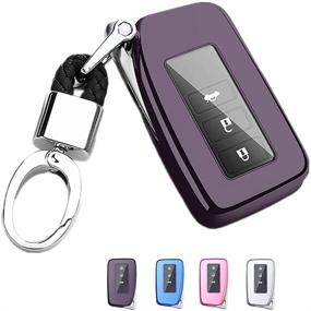 img 4 attached to 🔑 Mofei for Lexus Key Fob Cover TPU Case: Premium Shell Holder and Protector