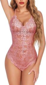 img 3 attached to Avidlove Lingerie Babydoll Bodysuit Romper Women's Clothing for Lingerie, Sleep & Lounge