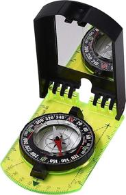 img 4 attached to 🧭 Sighting Mirror Compass for Sports – Ideal Boy Scout Compass for Hiking, Survival, and Map Reading – Versatile Mirror Compass for Orienteering, Hunting, and Fishing – Green Compass Perfect for Backpacking and Camping