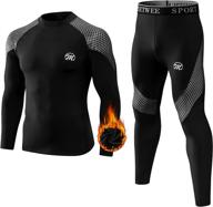 🔥 meetwee thermal underwear for men: fleece lined base layer set for skiing & motorcycle riding in cold weather logo