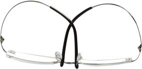 img 3 attached to 👓 LianSan Designer Fashion Titanium Lightweight Rimless Men's Women's Frameless Reading Glasses with Case 8085: Stylish and Practical Eyewear for Men and Women