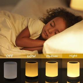 img 3 attached to 🎵 RAGZAN Touch Control Bedside Lamp with Bluetooth Speaker-Colors: Perfect Smart Table Lamp for Parties and Rooms. Ideal Gift for Kids, Men, and Women.