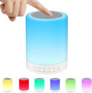 🎵 ragzan touch control bedside lamp with bluetooth speaker-colors: perfect smart table lamp for parties and rooms. ideal gift for kids, men, and women. логотип