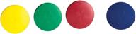 🔴 multicolor round card holders with case – red, yellow, green & blue логотип