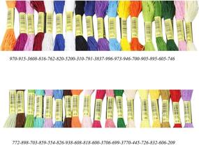 img 1 attached to 🧵 Golo Embroidery Thread: Premium 36-Color Yarn Set for Crocheting & Embroidery