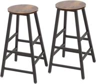 🪑 azl1 life concept pub height bar stools set of 2 - stylish 27.7" pub dining height stools bistro black table chairs logo
