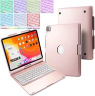 🌹 huafly 2018/2020 ipad pro 12.9 inch backlit keyboard case: slim, portable, and 360° rotatable - rose logo