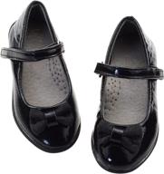 👧 decimen girls black ballet flats - mary jane dress shoes for big kids or toddlers with enhanced seo логотип