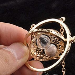 img 1 attached to ⏳ Bodytrend Falcon Horcrux Hourglass Pendant - Hermione Time Turner Necklace for Wizardry