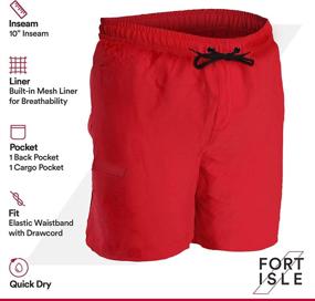 img 2 attached to Mens Boardshorts Perfect Swimsuit Athletic Sports & Fitness for Australian Rules Football