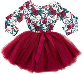 img 3 attached to 🌸 Floral Christmas and Holiday Dresses by Grace and Lucille (Sizes 6 Months - 7T)