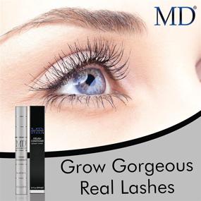 img 3 attached to 💯 MD Lash Factor Сыворотка для роста ресниц: Повышает естественный объем ресниц, делает их длинными и пышными - средство для улучшения ресниц для женщин - запас на 6 месяцев, 0,2 жидк. унц.