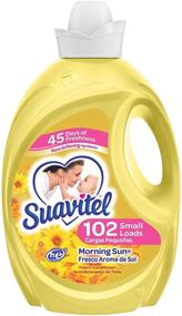 img 4 attached to Suavitel Morning Sun Fabric Softener - 102 Loads, 120 Fl Oz (1-Pack)