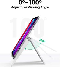 img 1 attached to 📱 Adjustable Foldable Tablet Stand by UGREEN - Compatible with iPad, iPad Pro 11 Inch 2020, iPad Mini 5 4 3 2, iPad Air, Nintendo Switch - White