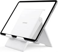 📱 adjustable foldable tablet stand by ugreen - compatible with ipad, ipad pro 11 inch 2020, ipad mini 5 4 3 2, ipad air, nintendo switch - white logo