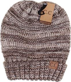 img 1 attached to 🧢 C.C Hatsandscarf Exclusives Unisex Beanie Oversized Slouchy Cable Knit Beanie (HAT-100): Stylish and Cozy Headwear for All!