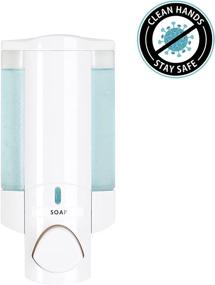 img 4 attached to 🧴 Efficient Wall-Mounted Soap and Sanitizer Dispenser by Better Living Products: AVIVA 1-Chamber in White/Chrome