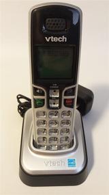 img 2 attached to Улучшите вашу расширяемую телефонную систему VTech CS6219 или CS6229 с беспроводным трубкой VTech CS6209 в стильном серебристо-черном цвете.