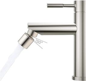 img 3 attached to 💦 Waternymph Hibbent Dual-function Kitchen Sink Sprayer Aerator: Efficient Water Saving Faucet with Double Sprayer Nozzle