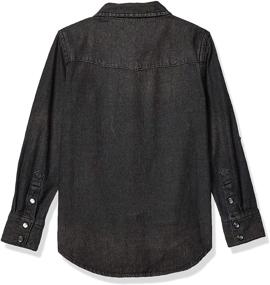 img 1 attached to Boys' Long Sleeve Western Shirt by 7 For All Mankind