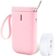 🏢 vetbuosa d11: portable bluetooth label maker for office & home, rechargeable mini printer with tape & templates - pink logo