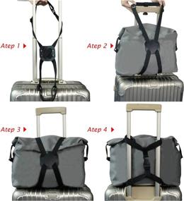 img 2 attached to 🧳 Ultimate Travel Companion: Luggage Elastic Suitcase Adjustable Labels for Easy Identification