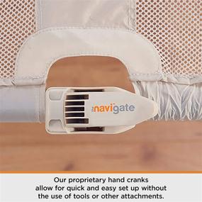 img 1 attached to 🚼 The NaviGate Adjustable Child Safety Gate 29.5"-45" - Portable Pressure Mount Gate with No Tools or Hardware Required - Ideal for Stairs, Traveling with Kids and Pets.