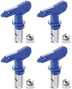 img 4 attached to 4 Reversible Airless Paint Sprayer Nozzle Tips – Ideal for Homes, Buildings, Decks, and Fences (215, 315, 417, 523) – Airless Paint Spray Guns and Spare Machine Parts Included