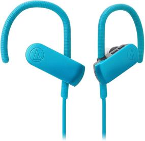 img 3 attached to 🎧 Audio-Technica ATH-SPORT50BTBK SonicSport Bluetooth Wireless In-Ear Headphones, Blue: Unparalleled Convenience in Wireless Sport Headphone Innovation