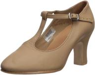 💃 bloch women's chord t-bar strap dance shoe with 3-inch heel for enhanced performance logo