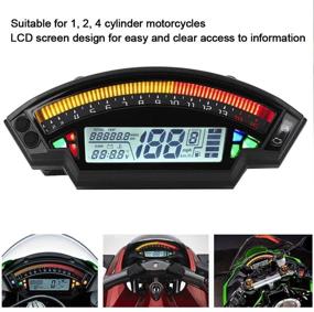 img 3 attached to Motorcycle Odometer Speedometer Universal Tachometer