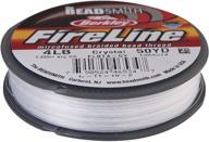 🪡 beadsmith fireline crystal braided bead thread, 4-lb, 50 yds logo