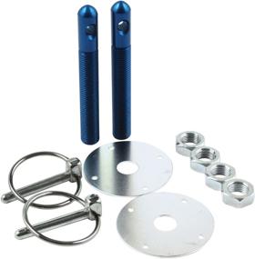 img 1 attached to 🔵 Blue 1/2-inch Aluminum Hood Pin Kit by Allstar ALL18502