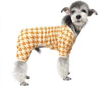 soft stretchable thermal fleece dog pajamas - button up puppy 🐶 onesie for small medium dogs - pet clothes ideal for holiday season логотип