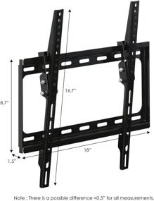 img 3 attached to 📺 Enhance Your Viewing Experience with FURINNO Modern Wall Mount TV Bracket