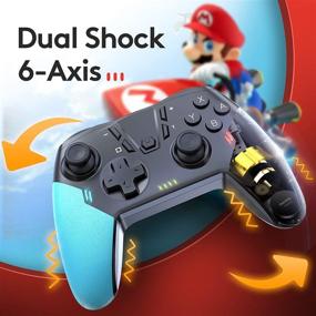 img 2 attached to 🎮 Enhanced Wireless Switch Pro Controller for Nintendo Switch - Amibo & Gyro Axis, Vibration, Turbo, Capture & Motion Control