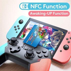 img 3 attached to 🎮 Enhanced Wireless Switch Pro Controller for Nintendo Switch - Amibo & Gyro Axis, Vibration, Turbo, Capture & Motion Control