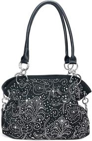 img 3 attached to 👜 Laser Purses with Double Handles for Women - Stylish Handbags & Wallets Combination for Top-Handle Bags