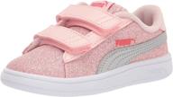 👟 puma unisex-child smash 2 glitz hook and loop sneaker: sparkle in style logo