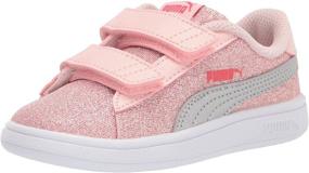 img 4 attached to 👟 PUMA Unisex-Child Smash 2 Glitz Hook and Loop Sneaker: Sparkle in Style