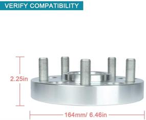img 1 attached to 🔧 IRONTEK 1-дюймовые Хабцентрические дистанционные подшипники 5x127 мм: Улучшают совместимость колес для Dodge Durango & Jeep Grand Cherokee SRT8 (4 шт)