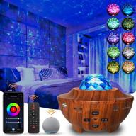 🌌 smart star projector, with alexa and google assistant compatibility, night light for bedroom, galaxy skylight projector for kids with remote & app control, ocean wave starlight projector логотип