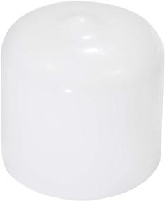 img 3 attached to 🔵 Prescott Plastics 1 Inch Round Vinyl End Cap - Flexible Pipe Post Rubber Cover (20, White/Black)