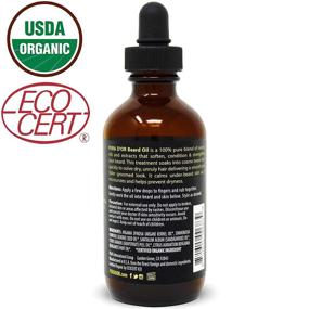 img 1 attached to PURA D'OR Beard Oil: USDA Organic 100% Pure Natural Leave-In Conditioner - Argan & Jojoba Oil for Mustache Care & Maintenance | 4oz / 118mL | Enhances Softness & Strength for Men (Packaging Varies)