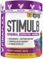 🐻 finaflex stimul8 gummy bear super pre workout powder - 8.5 ounce, 40 servings, white logo